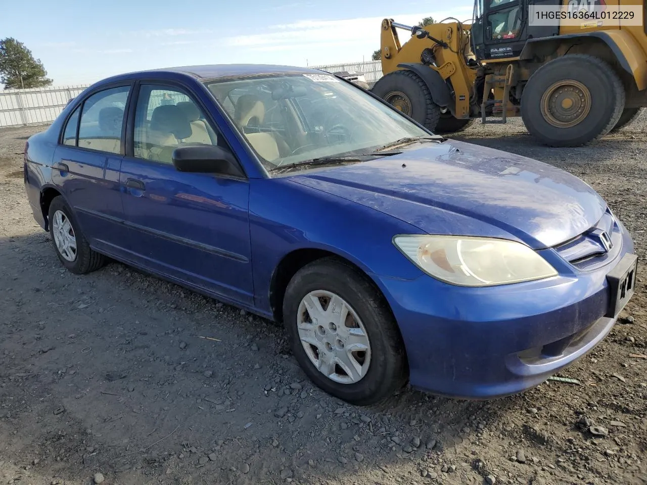 2004 Honda Civic Dx Vp VIN: 1HGES16364L012229 Lot: 75139414