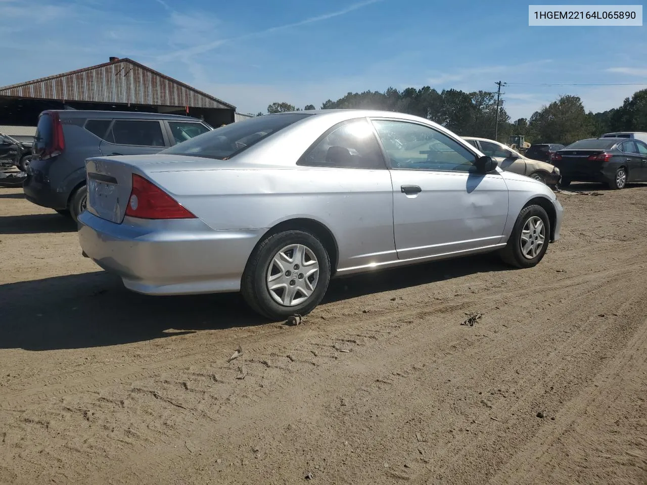 2004 Honda Civic Dx Vp VIN: 1HGEM22164L065890 Lot: 75753694