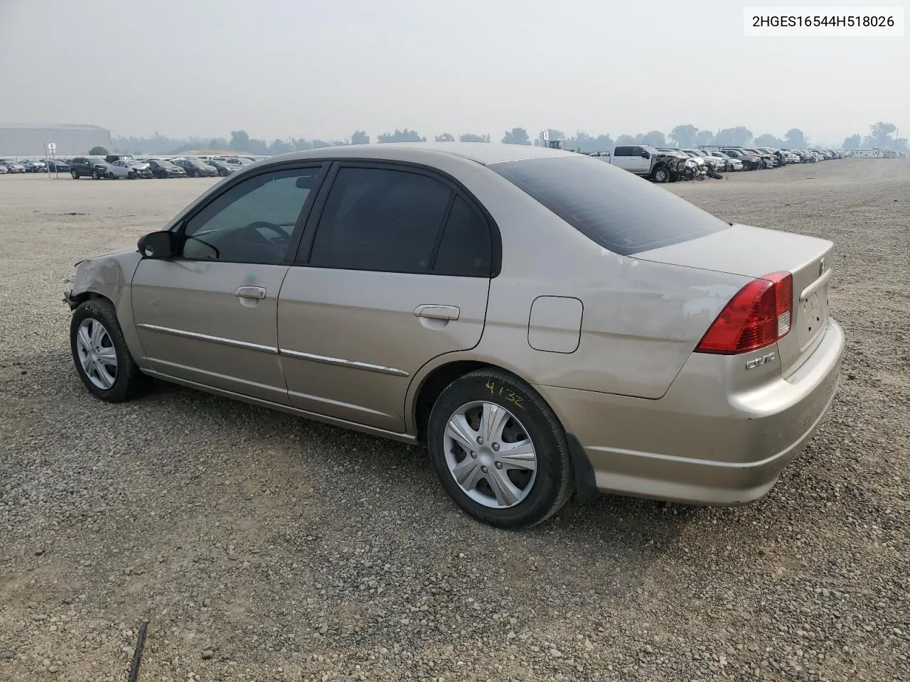 2004 Honda Civic Lx VIN: 2HGES16544H518026 Lot: 75754544