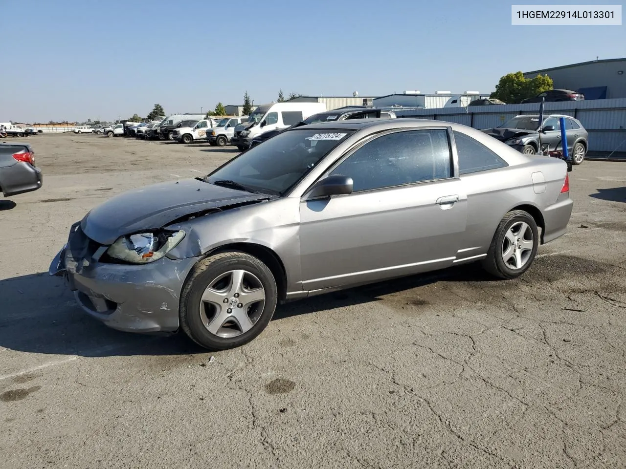 2004 Honda Civic Ex VIN: 1HGEM22914L013301 Lot: 75775724