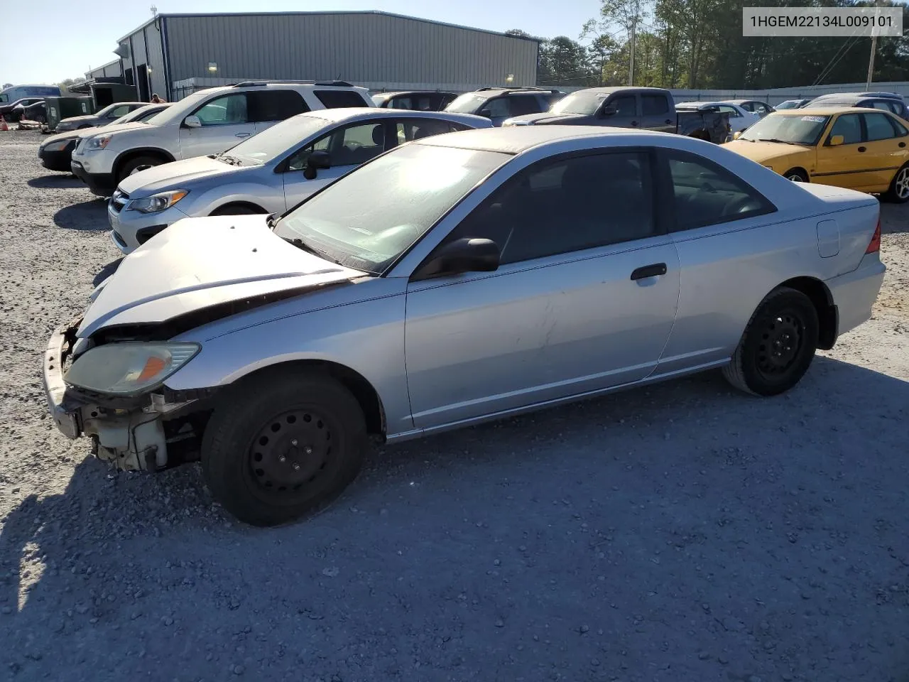 2004 Honda Civic Dx Vp VIN: 1HGEM22134L009101 Lot: 75991414