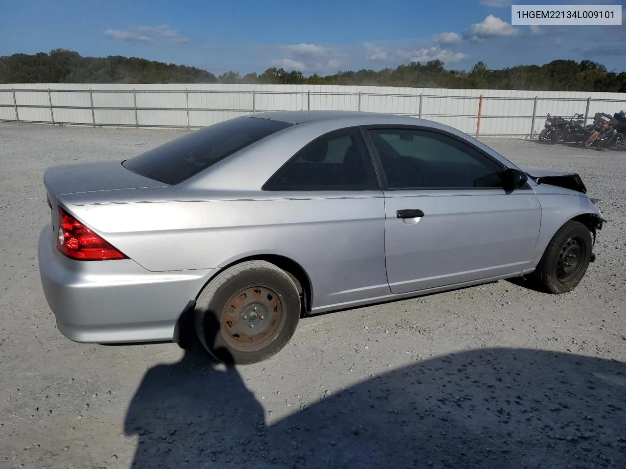 2004 Honda Civic Dx Vp VIN: 1HGEM22134L009101 Lot: 75991414