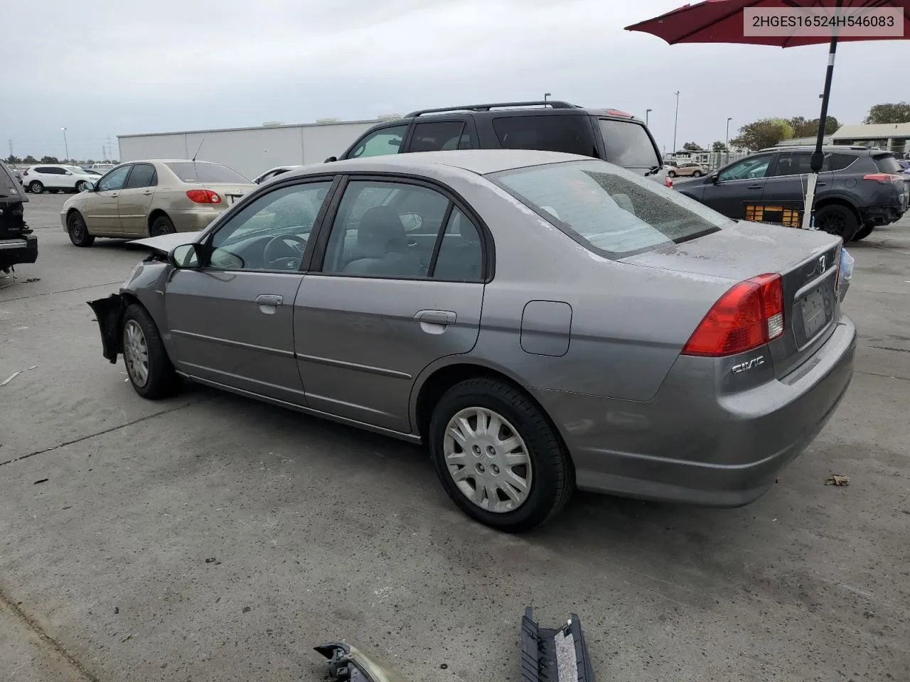 2004 Honda Civic Lx VIN: 2HGES16524H546083 Lot: 76181714