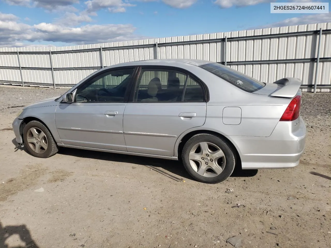 2004 Honda Civic Ex VIN: 2HGES26724H607441 Lot: 76413944