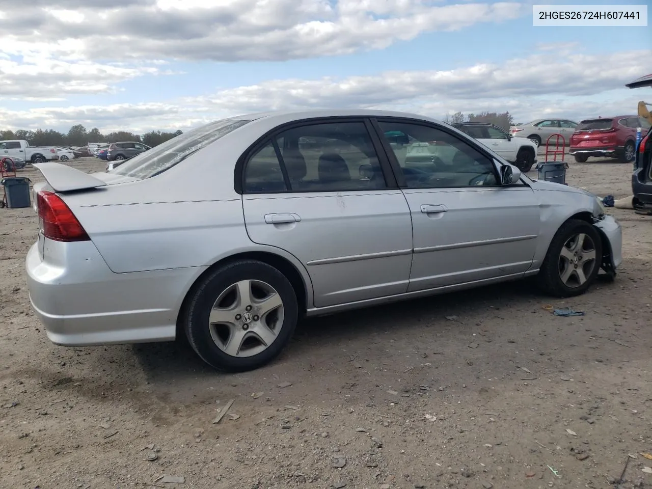 2004 Honda Civic Ex VIN: 2HGES26724H607441 Lot: 76413944