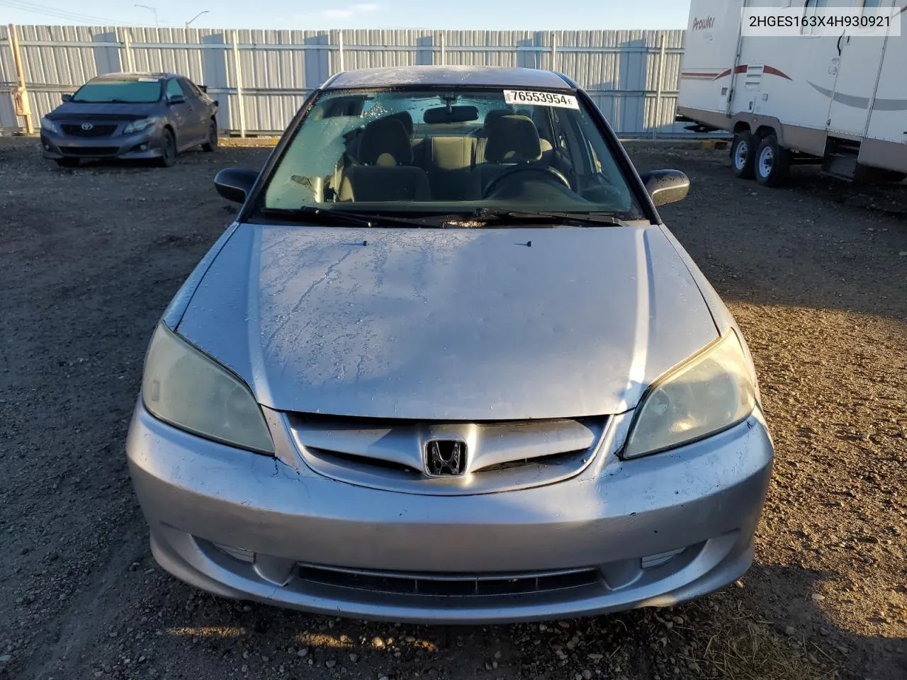 2004 Honda Civic Dx Vp VIN: 2HGES163X4H930921 Lot: 76553954