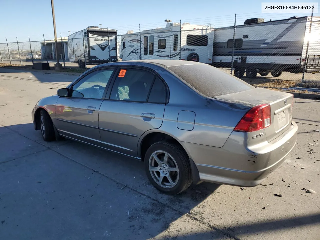 2004 Honda Civic Lx VIN: 2HGES16584H546122 Lot: 77230434