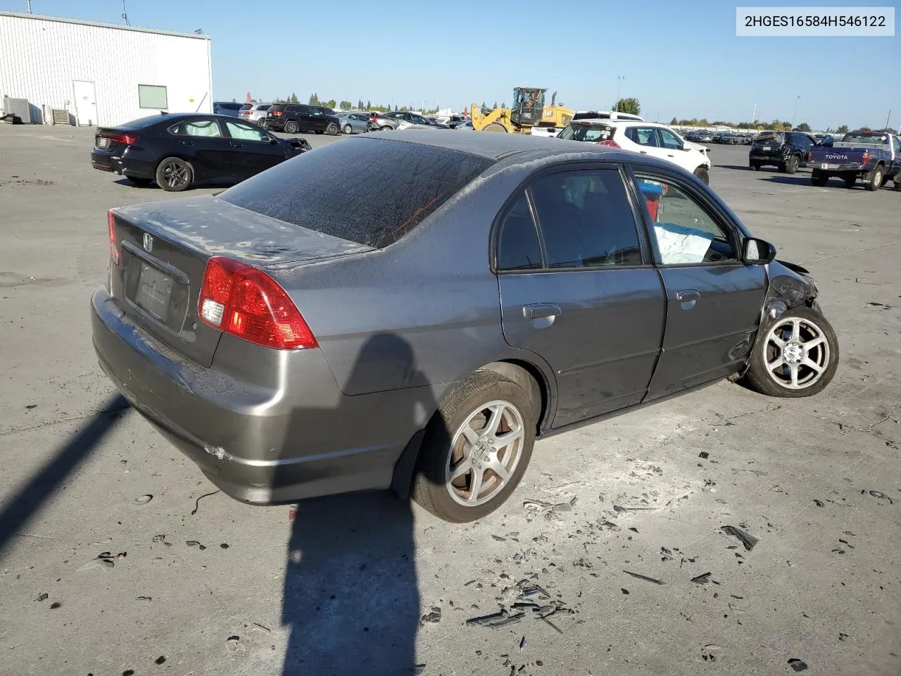 2004 Honda Civic Lx VIN: 2HGES16584H546122 Lot: 77230434