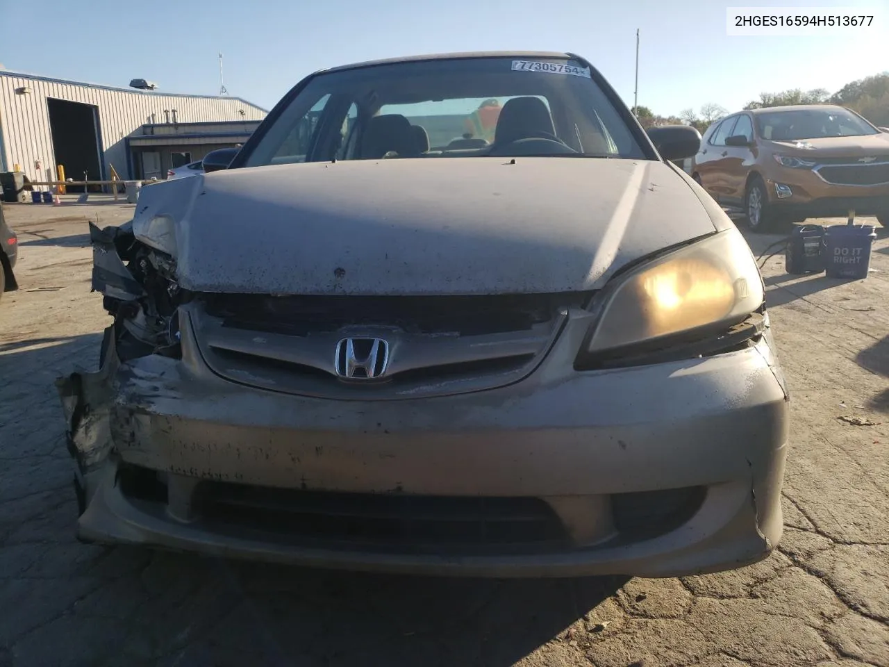 2004 Honda Civic Lx VIN: 2HGES16594H513677 Lot: 77305754