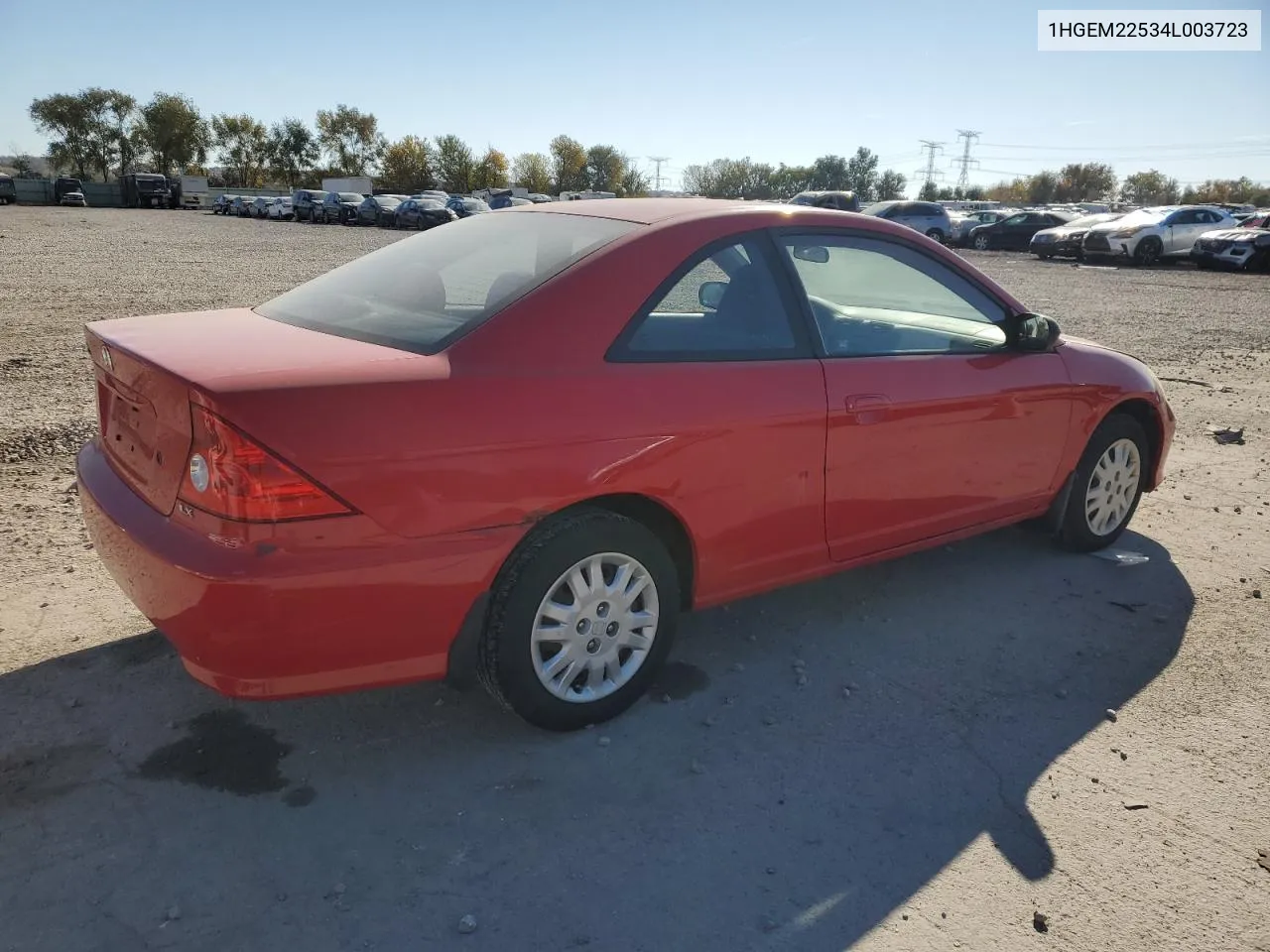 2004 Honda Civic Lx VIN: 1HGEM22534L003723 Lot: 77831134