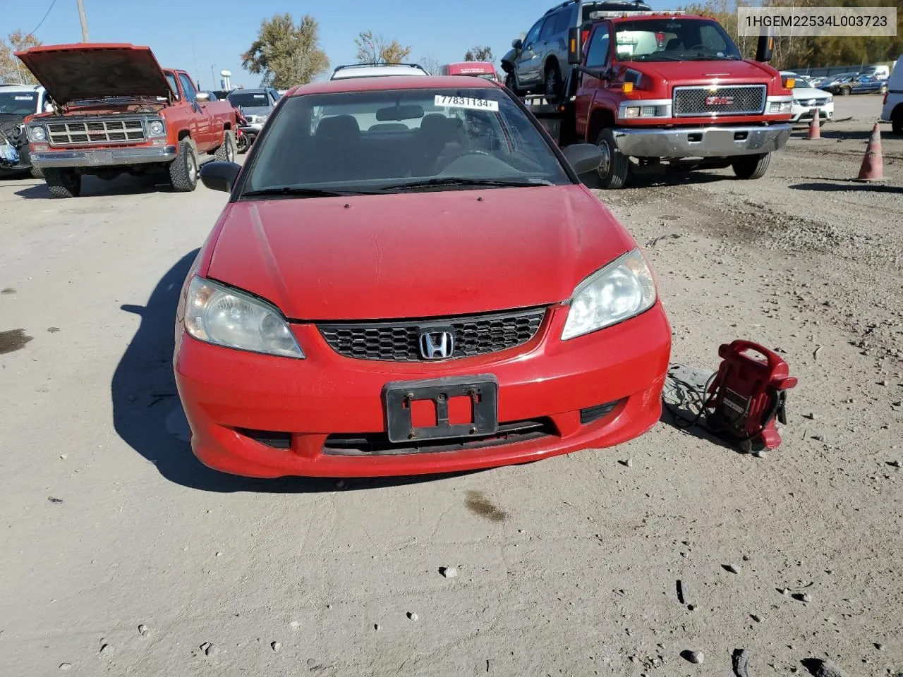 2004 Honda Civic Lx VIN: 1HGEM22534L003723 Lot: 77831134