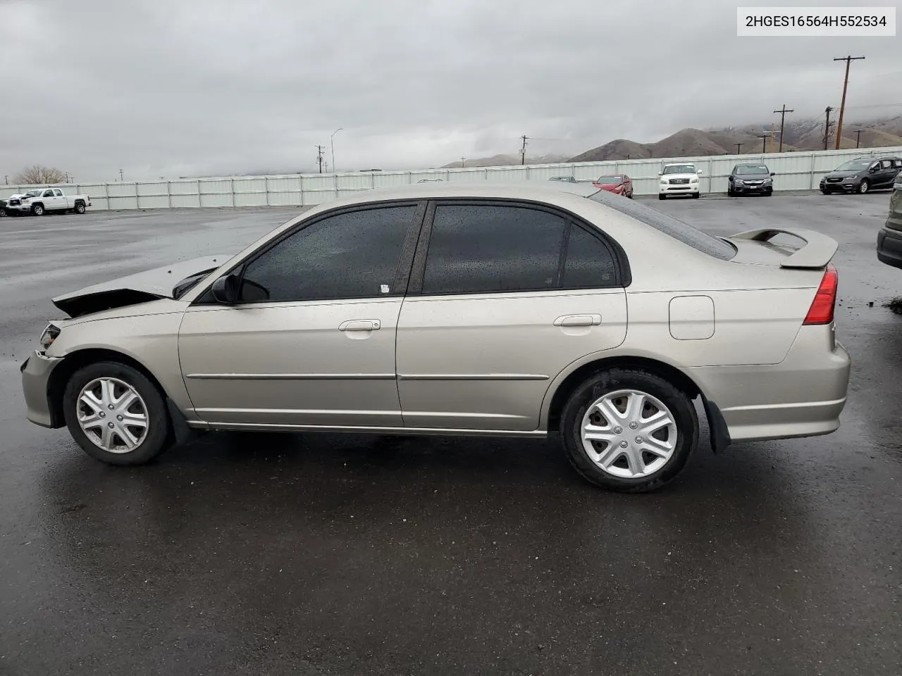 2004 Honda Civic Lx VIN: 2HGES16564H552534 Lot: 78008864