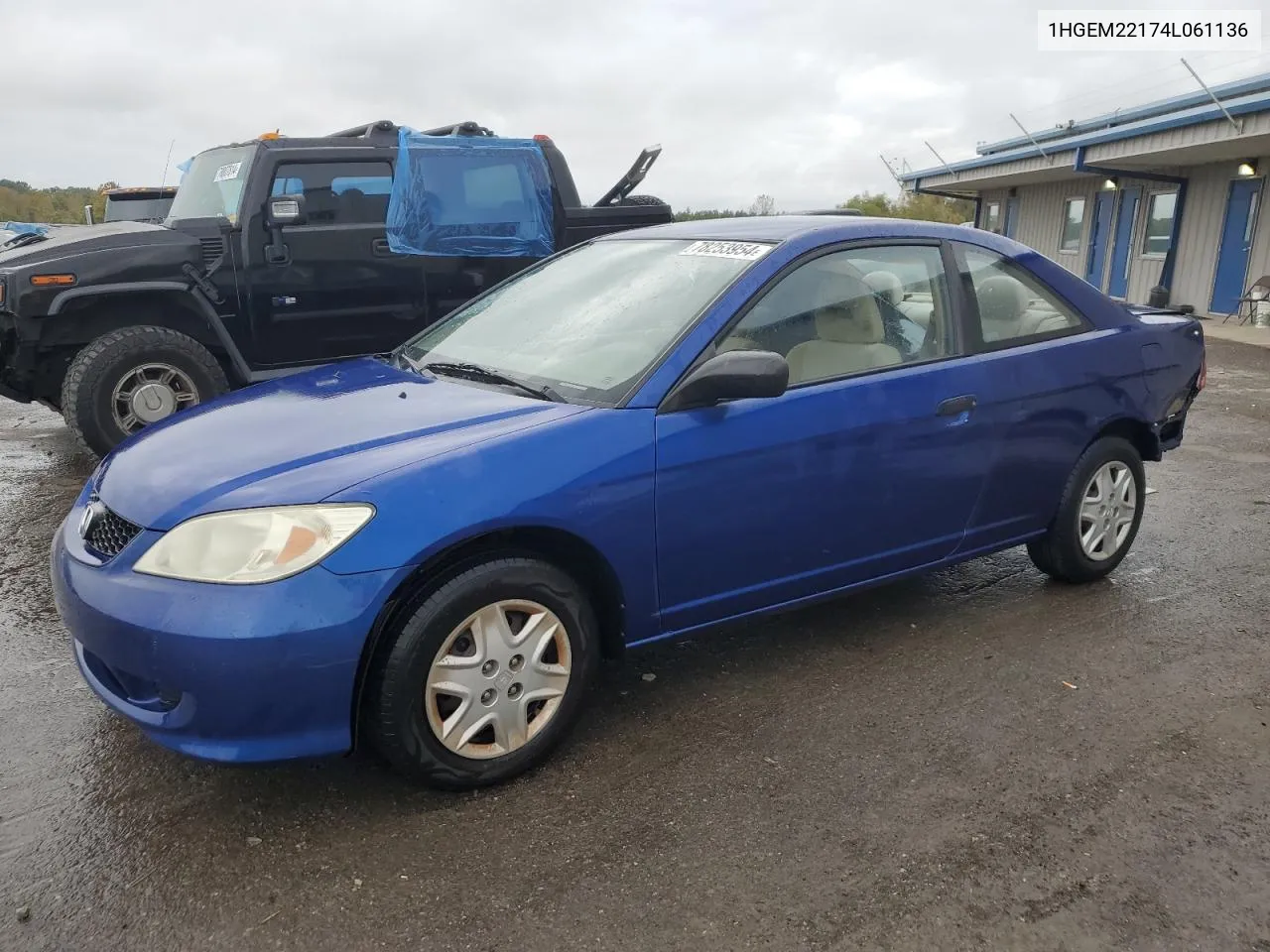 2004 Honda Civic Dx Vp VIN: 1HGEM22174L061136 Lot: 78253954