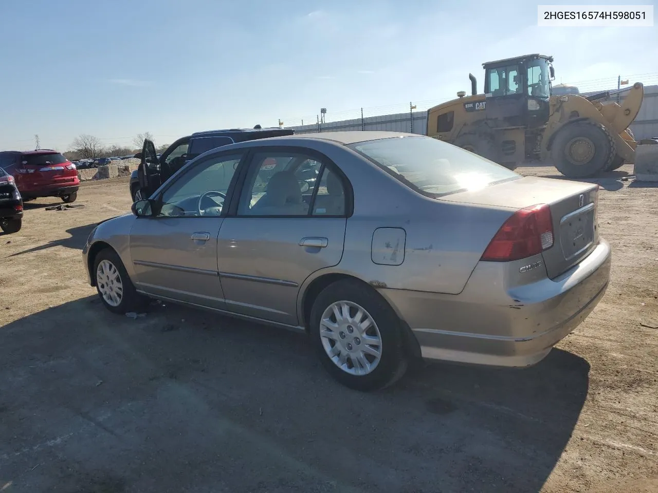 2004 Honda Civic Lx VIN: 2HGES16574H598051 Lot: 78332234