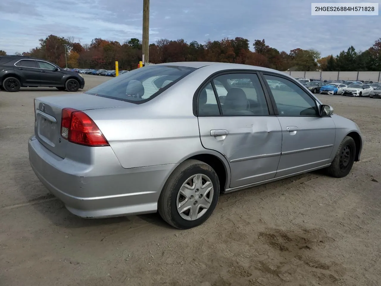 2004 Honda Civic Ex VIN: 2HGES26884H571828 Lot: 78345104