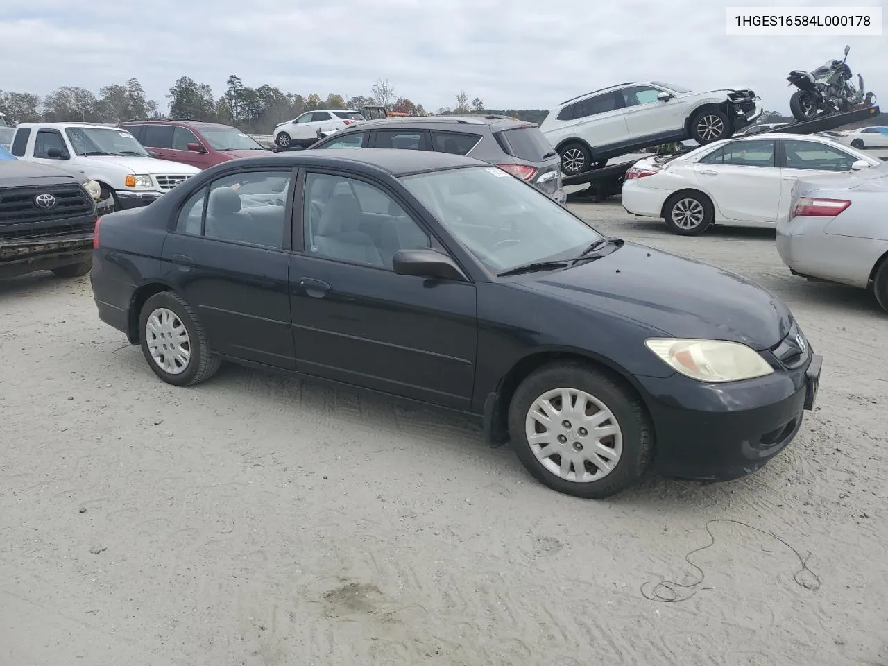 2004 Honda Civic Lx VIN: 1HGES16584L000178 Lot: 78357454