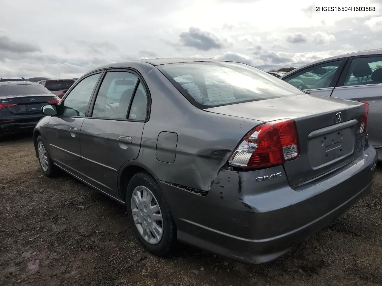 2004 Honda Civic Lx VIN: 2HGES16504H603588 Lot: 78618474