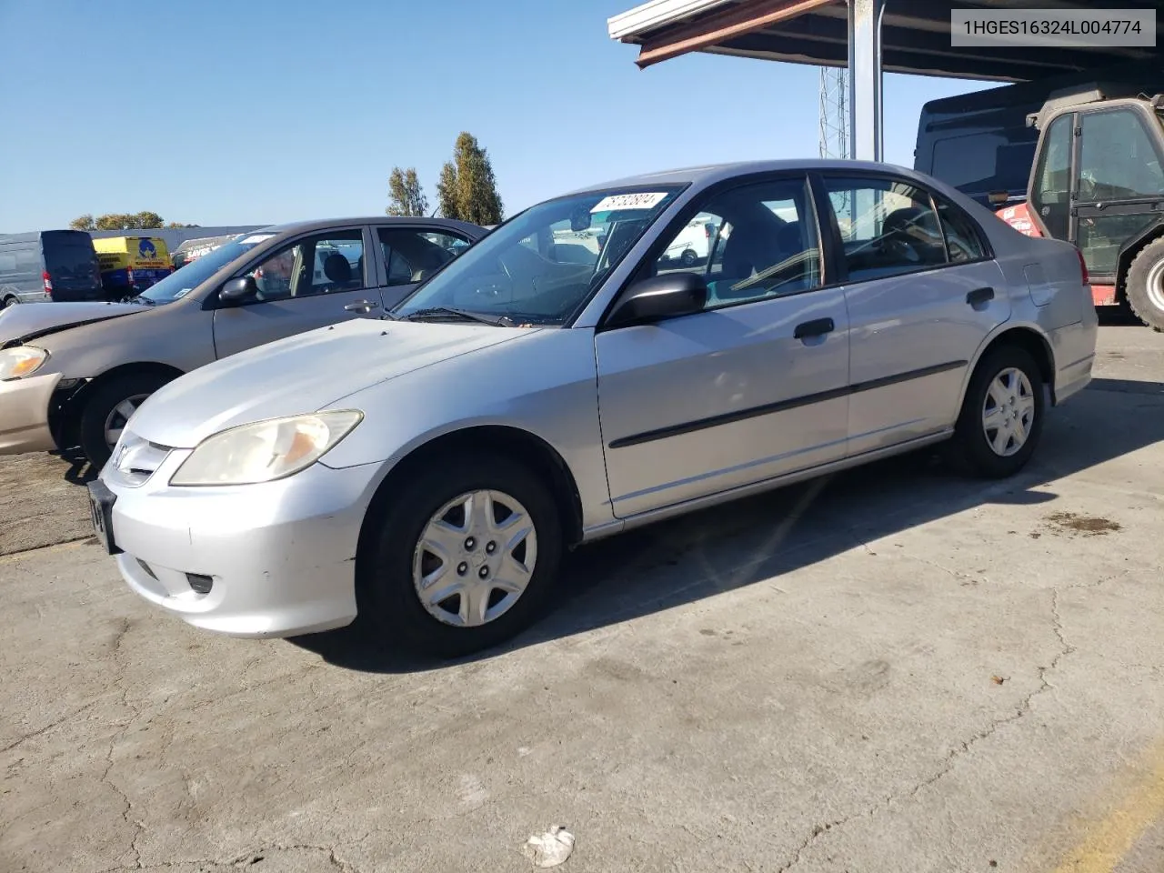 2004 Honda Civic Dx Vp VIN: 1HGES16324L004774 Lot: 78732804