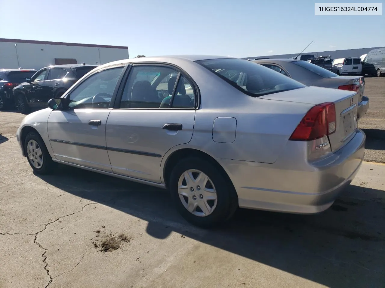 2004 Honda Civic Dx Vp VIN: 1HGES16324L004774 Lot: 78732804