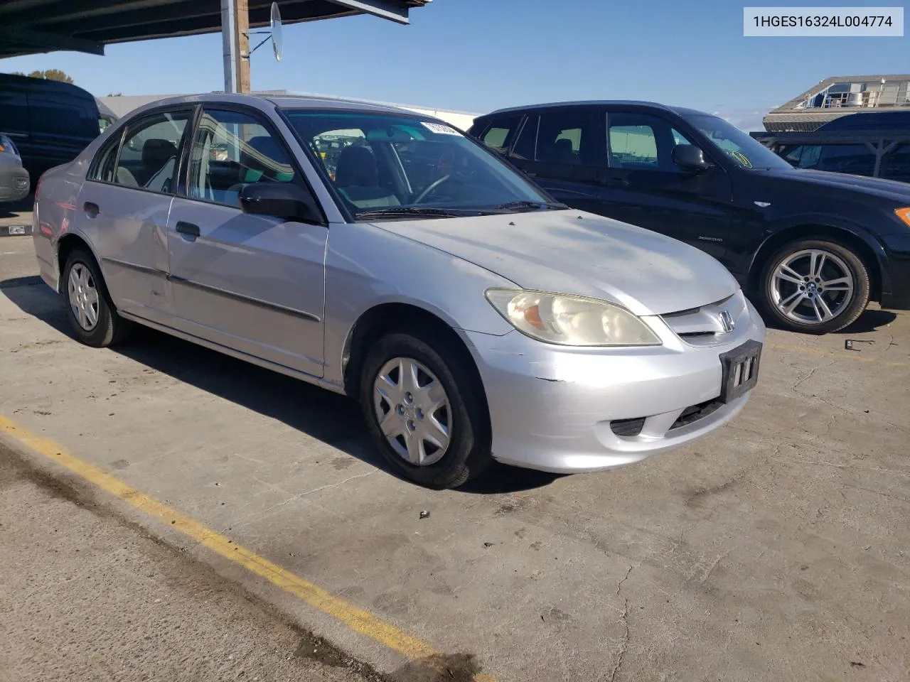 2004 Honda Civic Dx Vp VIN: 1HGES16324L004774 Lot: 78732804