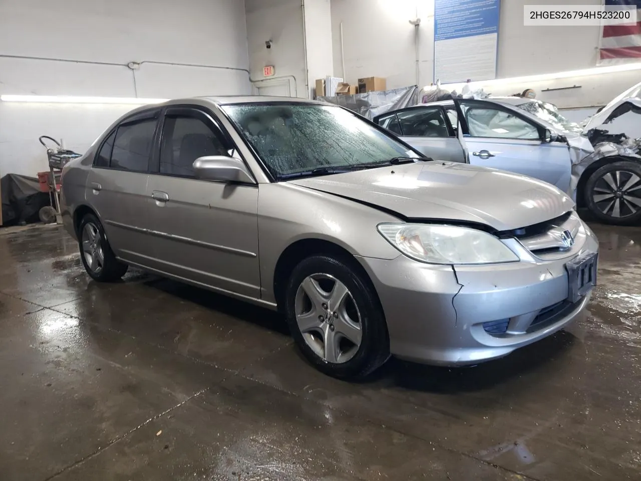 2004 Honda Civic Ex VIN: 2HGES26794H523200 Lot: 78992234