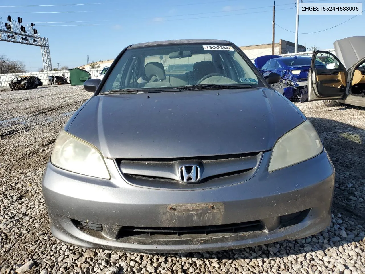 2004 Honda Civic Lx VIN: 2HGES15524H583006 Lot: 79098344