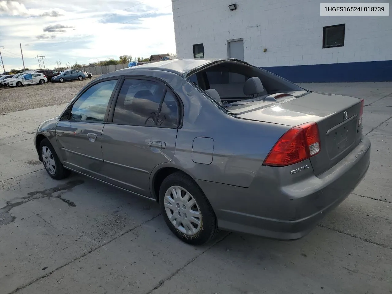 2004 Honda Civic Lx VIN: 1HGES16524L018739 Lot: 79133904