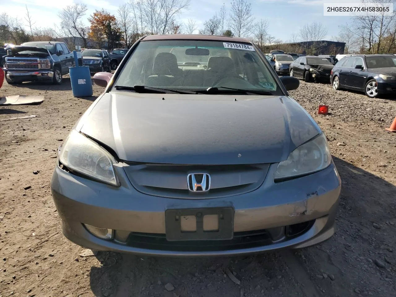 2004 Honda Civic Ex VIN: 2HGES267X4H583065 Lot: 79184784