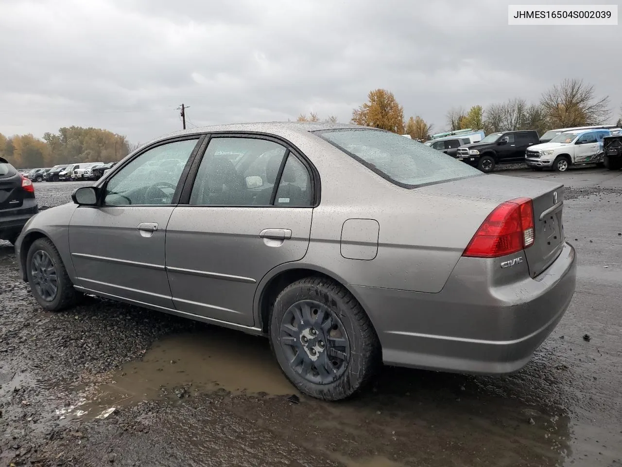 2004 Honda Civic Lx VIN: JHMES16504S002039 Lot: 79338374