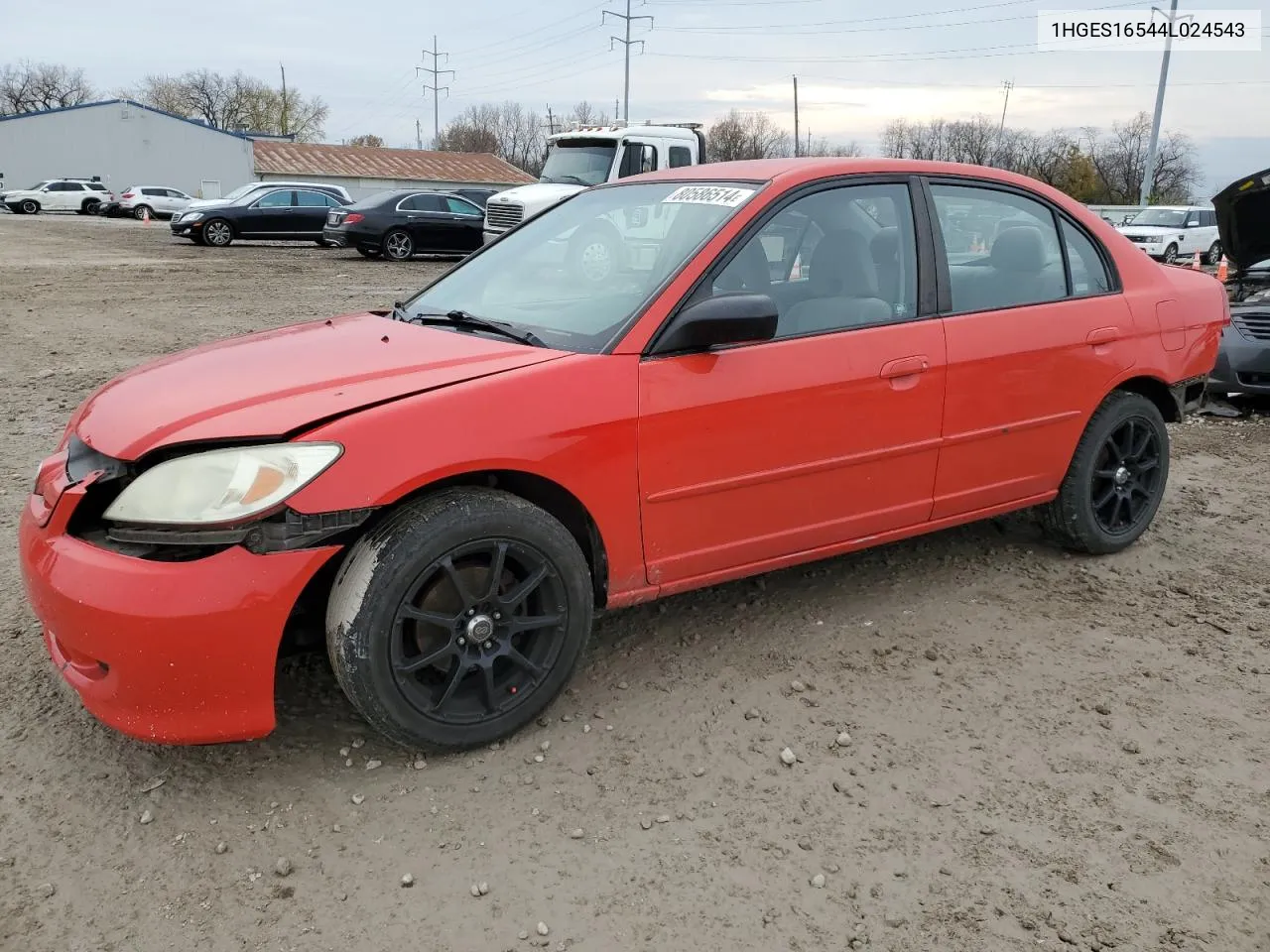 2004 Honda Civic Lx VIN: 1HGES16544L024543 Lot: 80586514