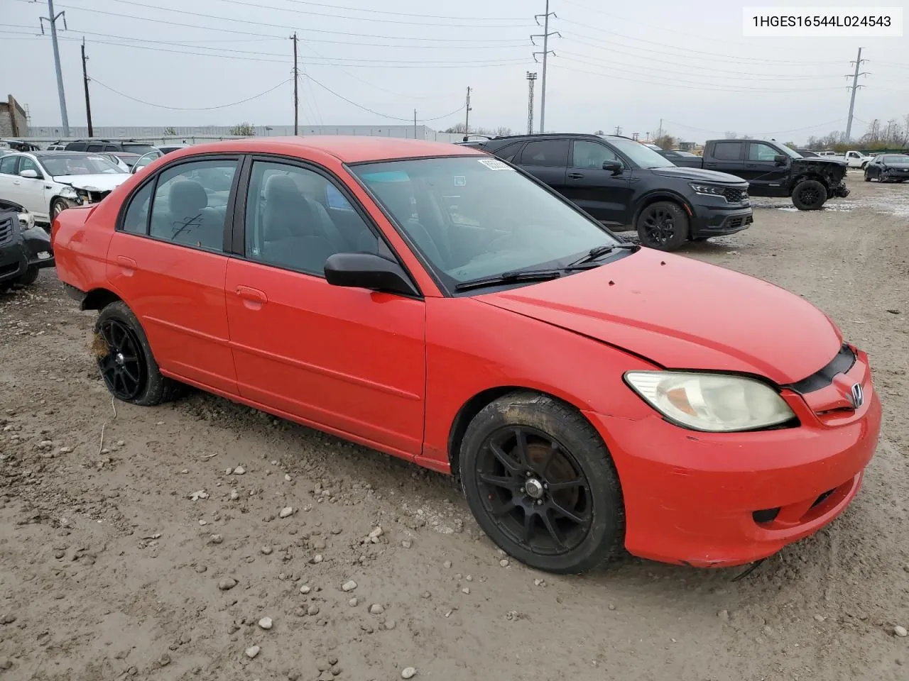 2004 Honda Civic Lx VIN: 1HGES16544L024543 Lot: 80586514