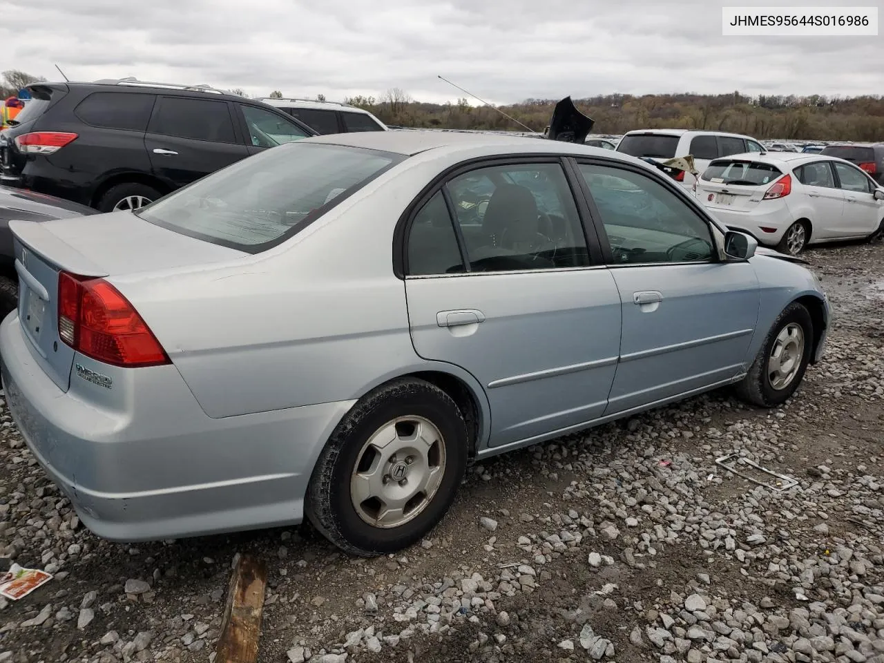 2004 Honda Civic Hybrid VIN: JHMES95644S016986 Lot: 80770894