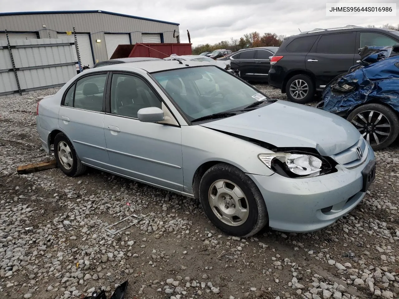 2004 Honda Civic Hybrid VIN: JHMES95644S016986 Lot: 80770894