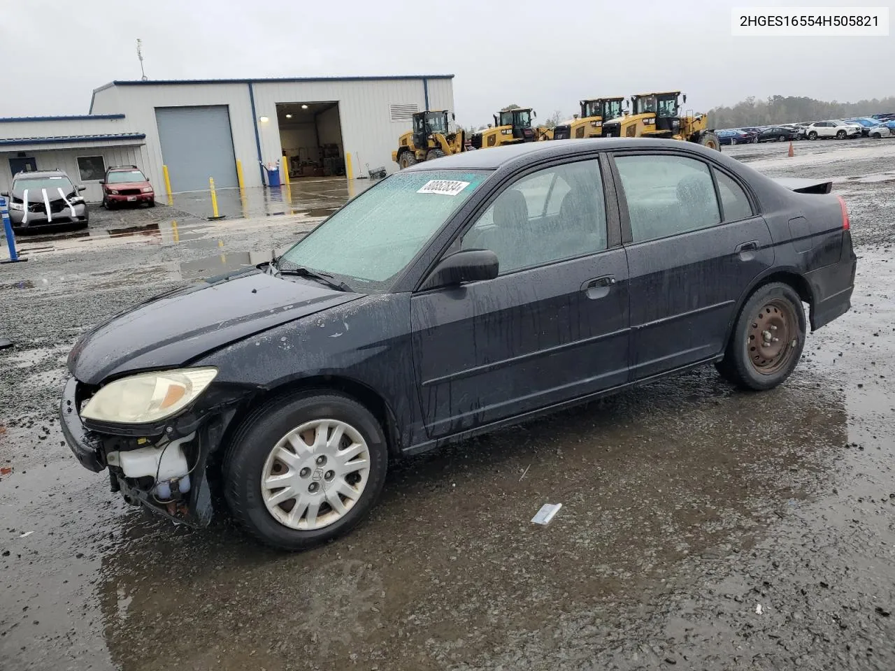 2004 Honda Civic Lx VIN: 2HGES16554H505821 Lot: 80852834