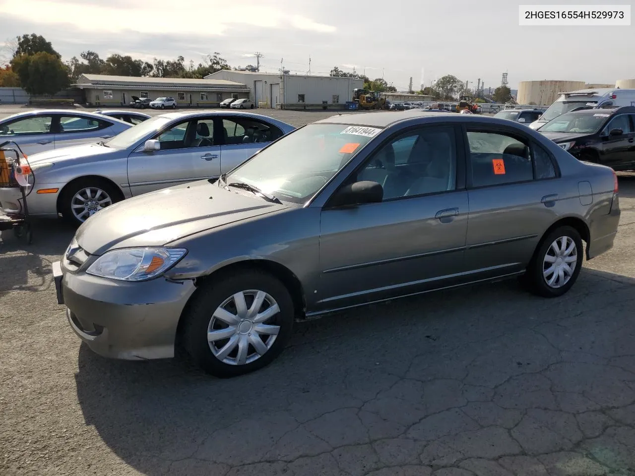 2004 Honda Civic Lx VIN: 2HGES16554H529973 Lot: 81641944