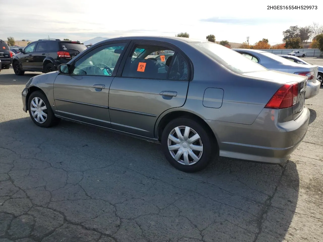 2004 Honda Civic Lx VIN: 2HGES16554H529973 Lot: 81641944