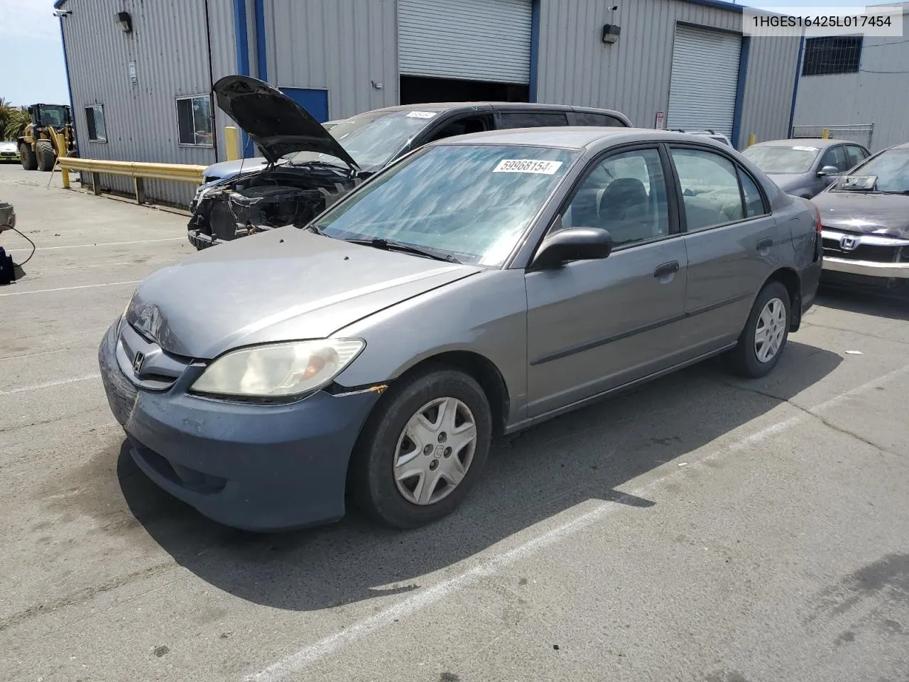 1HGES16425L017454 2005 Honda Civic Dx