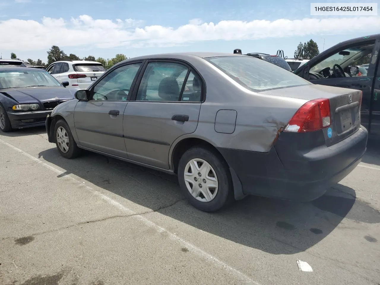 2005 Honda Civic Dx VIN: 1HGES16425L017454 Lot: 59968154