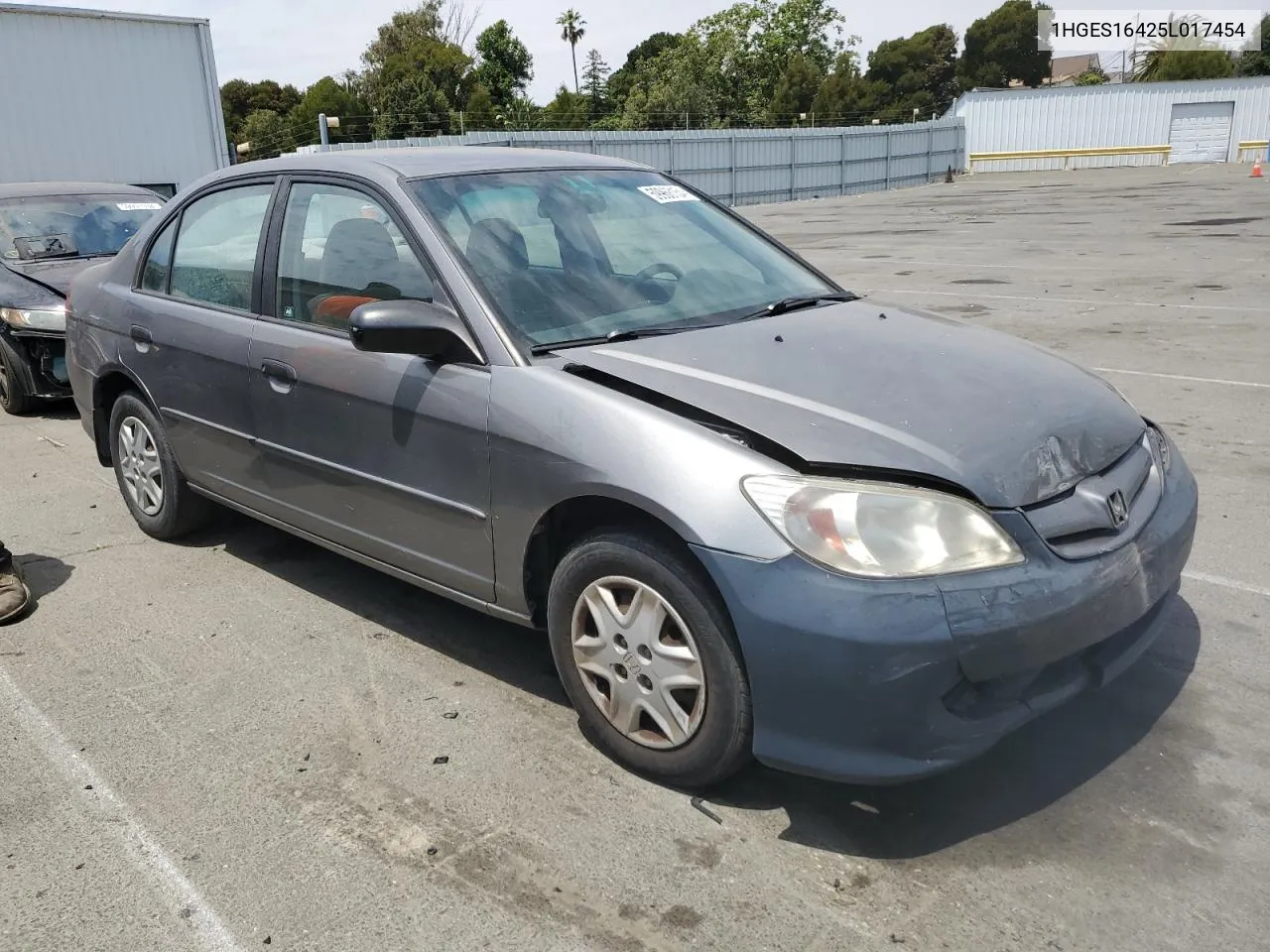 2005 Honda Civic Dx VIN: 1HGES16425L017454 Lot: 59968154