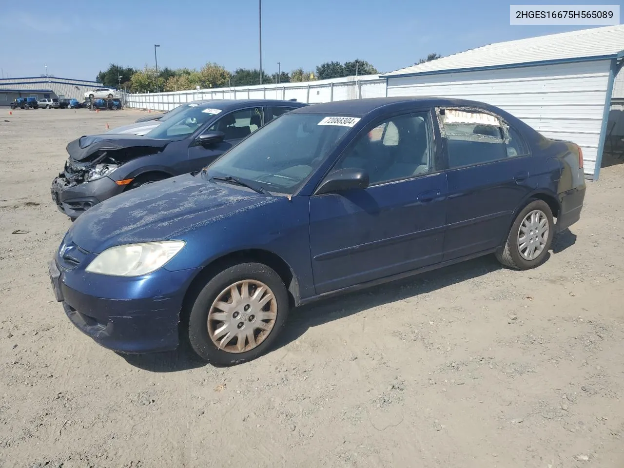 2005 Honda Civic Lx VIN: 2HGES16675H565089 Lot: 72088304