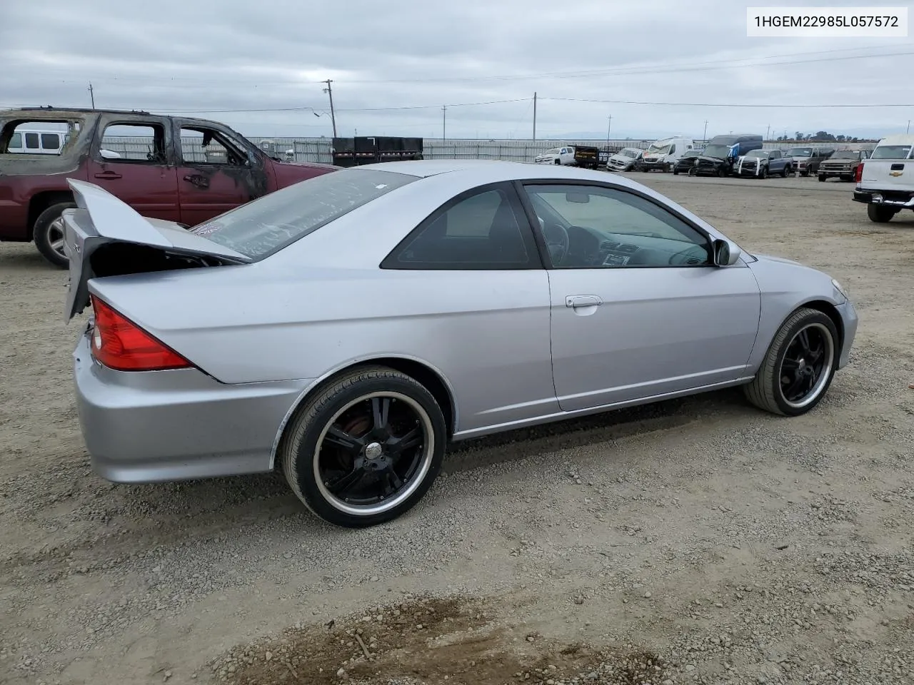 2005 Honda Civic Ex VIN: 1HGEM22985L057572 Lot: 73187274