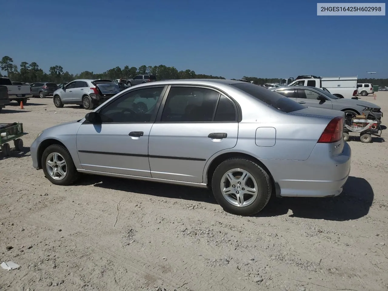 2005 Honda Civic Dx VIN: 2HGES16425H602998 Lot: 75051764