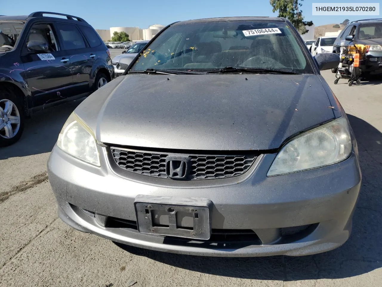 1HGEM21935L070280 2005 Honda Civic Ex