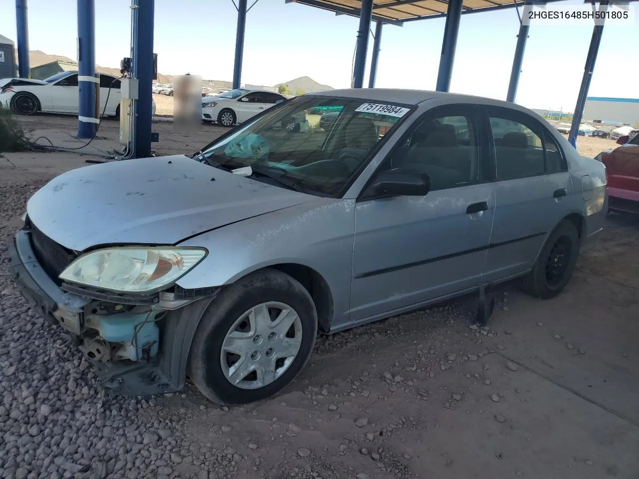 2HGES16485H501805 2005 Honda Civic Dx