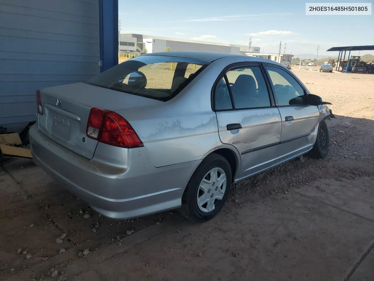 2005 Honda Civic Dx VIN: 2HGES16485H501805 Lot: 75119984