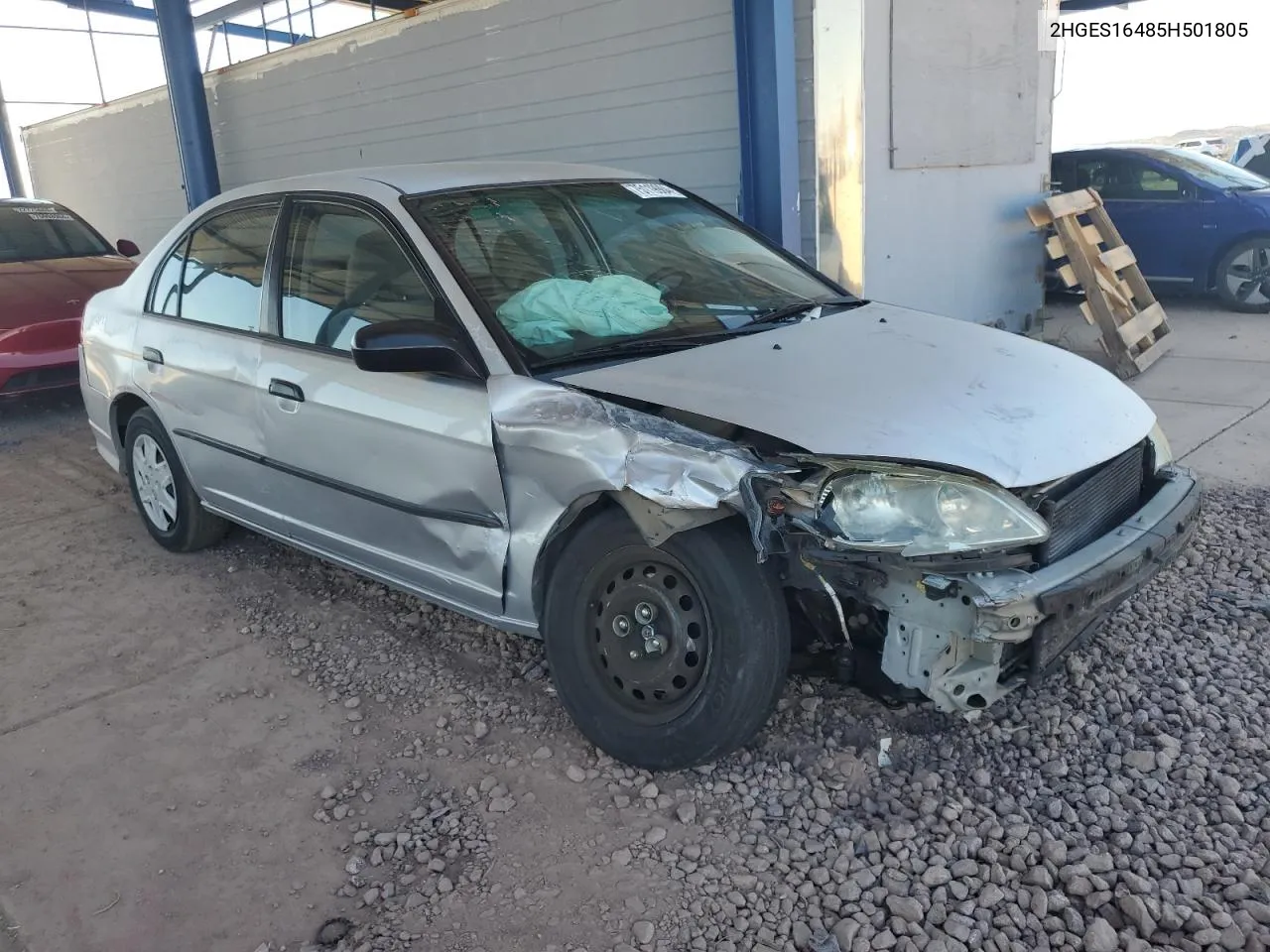 2005 Honda Civic Dx VIN: 2HGES16485H501805 Lot: 75119984