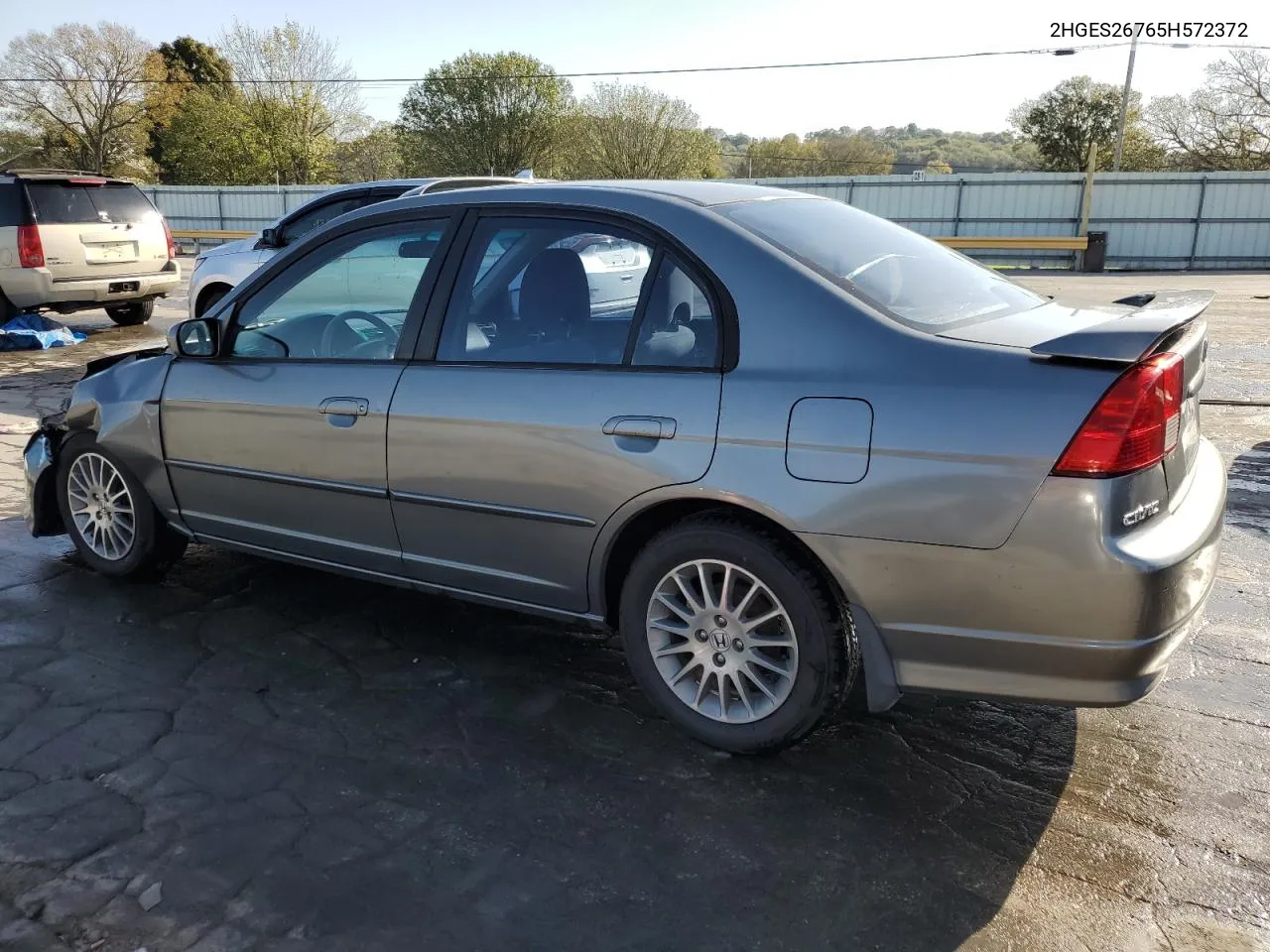 2005 Honda Civic Ex VIN: 2HGES26765H572372 Lot: 75313924