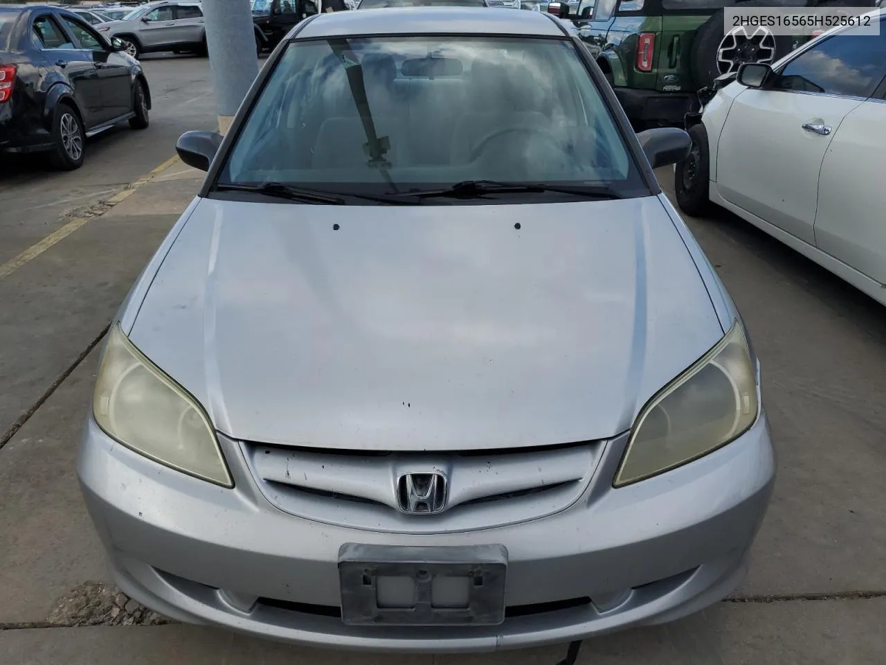 2HGES16565H525612 2005 Honda Civic Lx