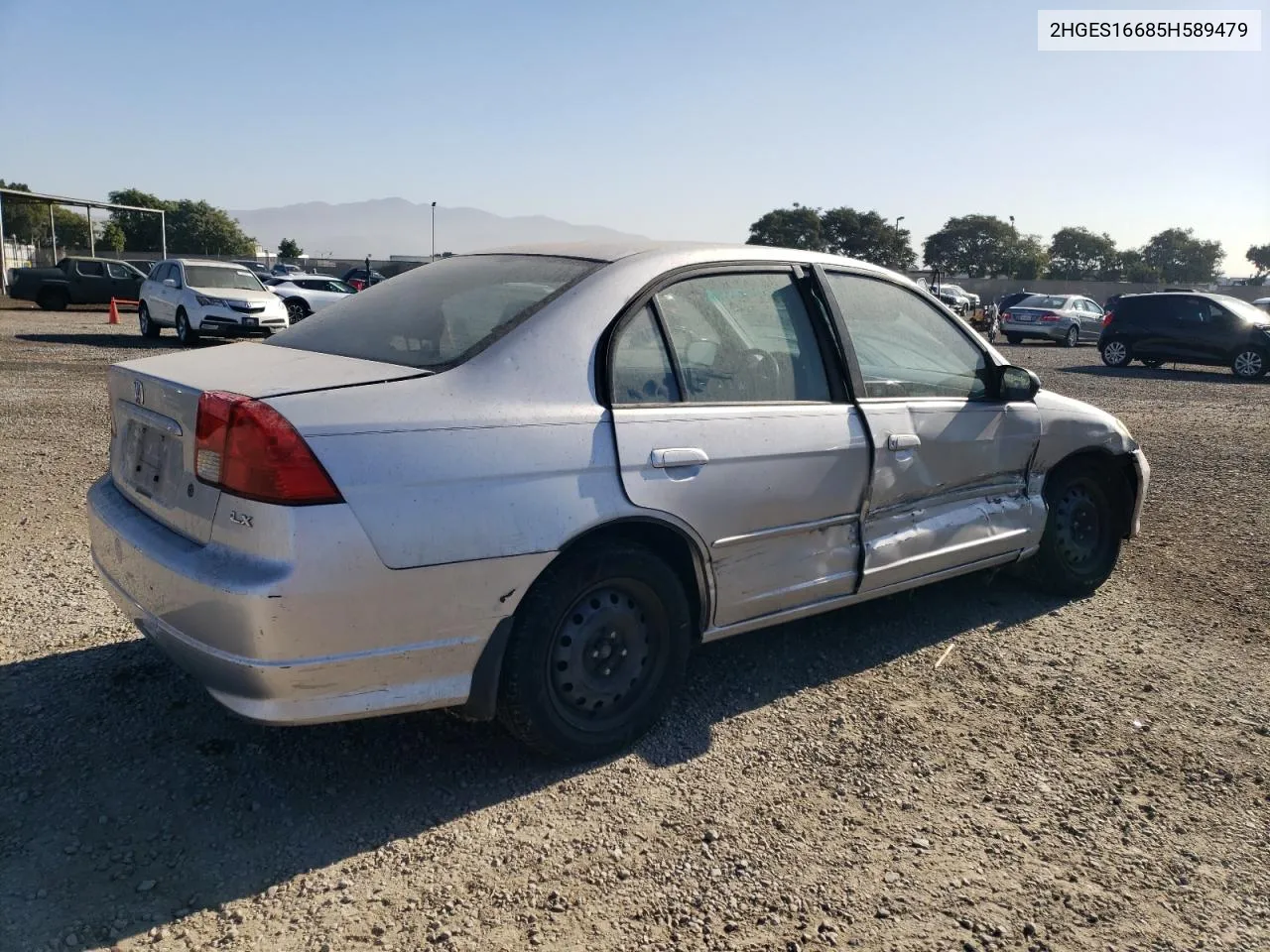 2005 Honda Civic Lx VIN: 2HGES16685H589479 Lot: 76930194