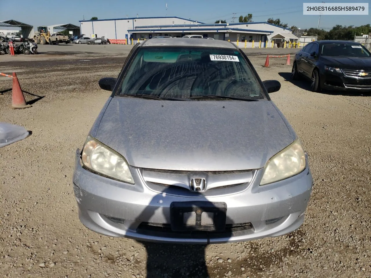 2005 Honda Civic Lx VIN: 2HGES16685H589479 Lot: 76930194